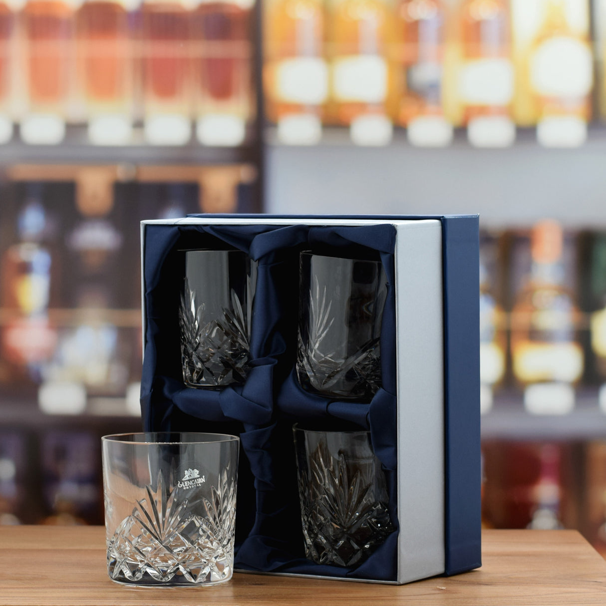 Glencairn 'Skye' Cut Crystal Tumbler x 4 set