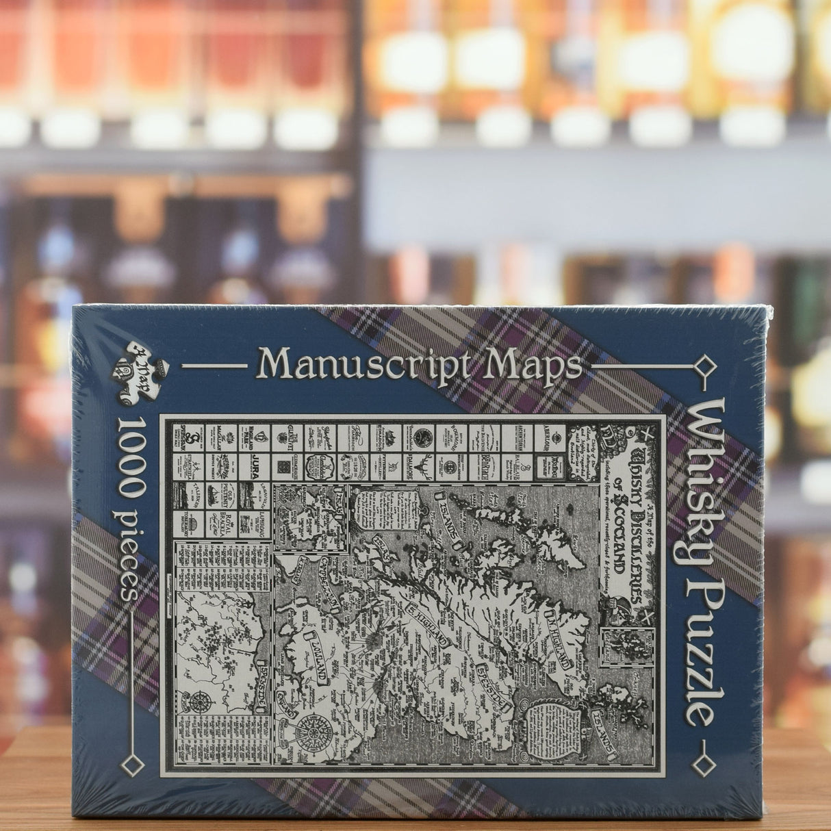 Manuscript Whisky Map Jigsaw Puzzle 1000 Piece