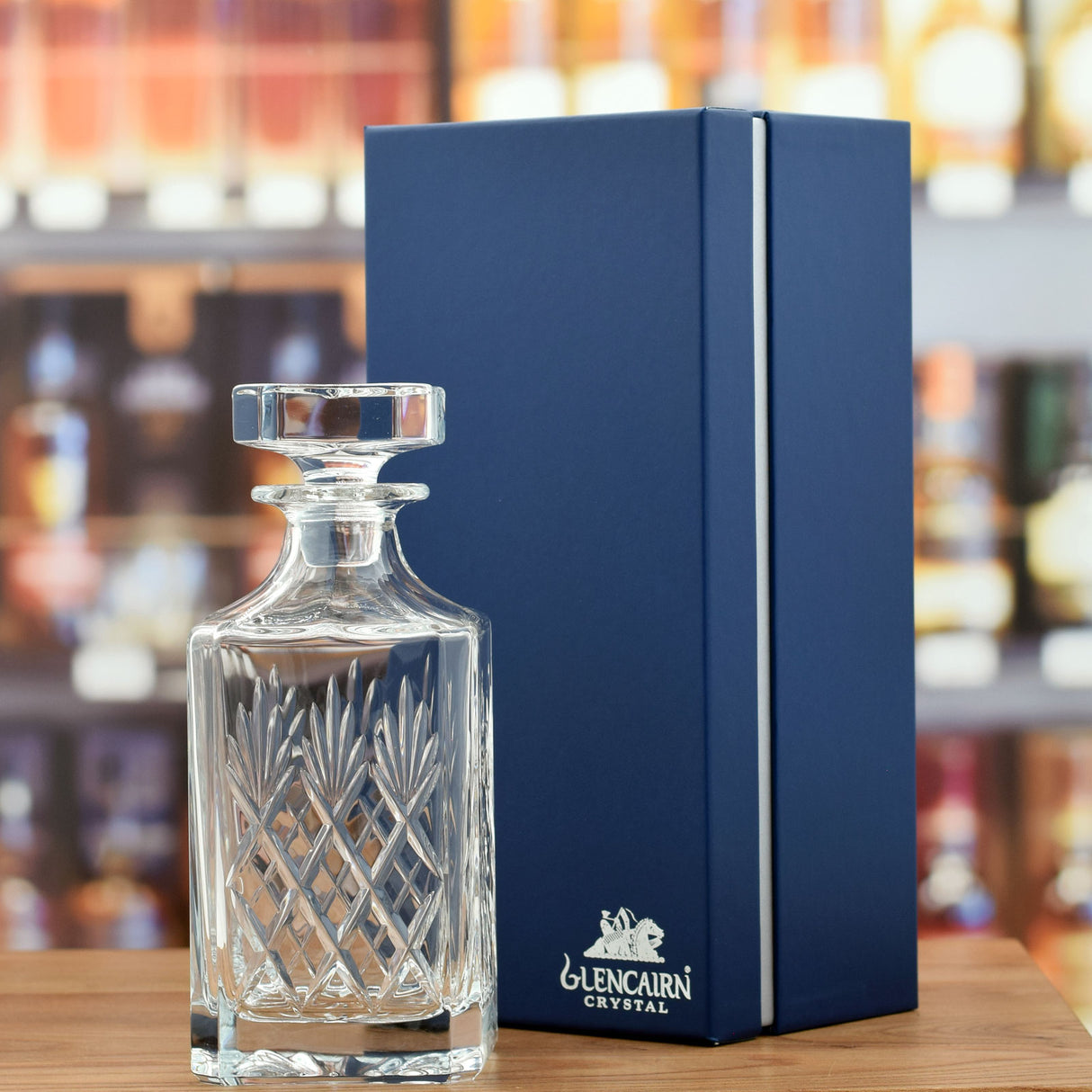 Glencairn 'Skye' Square Cut Crystal Decanter
