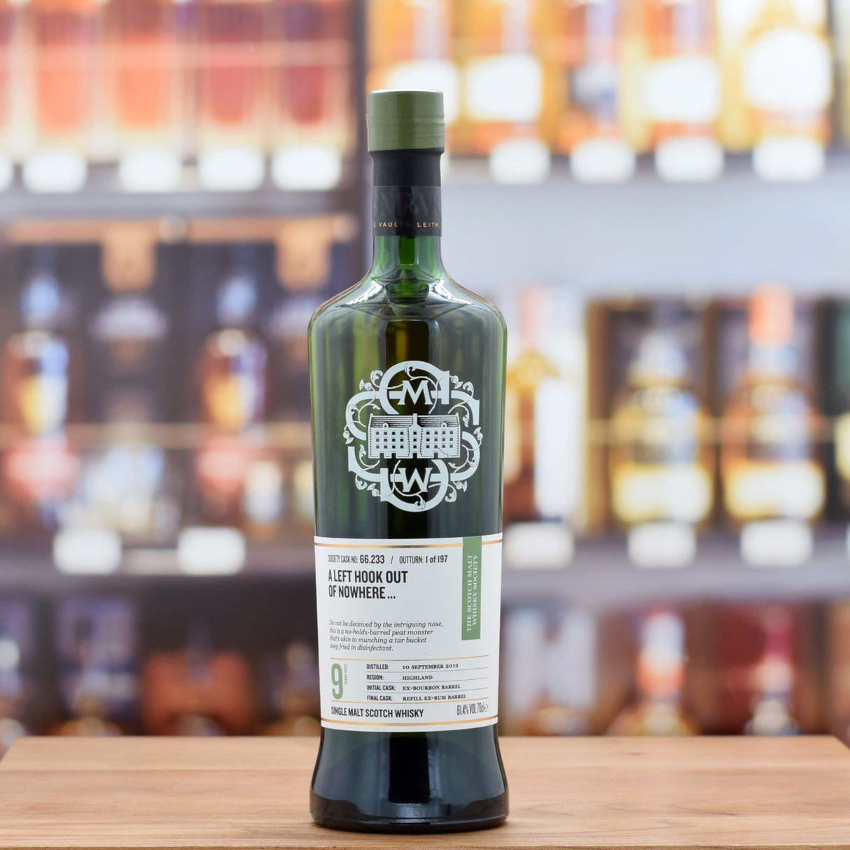 SMWS 66.233 'A left hook out of nowhere ...' 9 years 61%