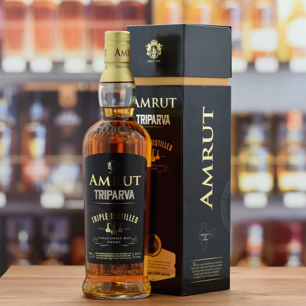 Amrut Triparva, Triple distilled Indian Single Malt – Whisky Galore