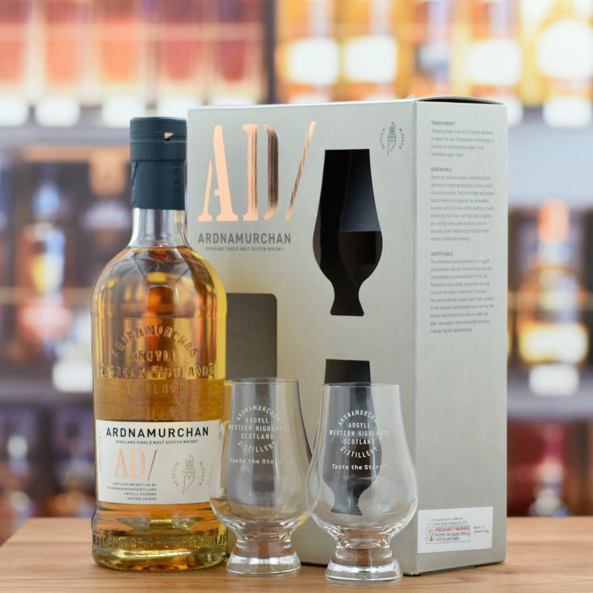 Ardnamurchan 'AD/ and Glencairn Glass Gift Pack' 46.8%