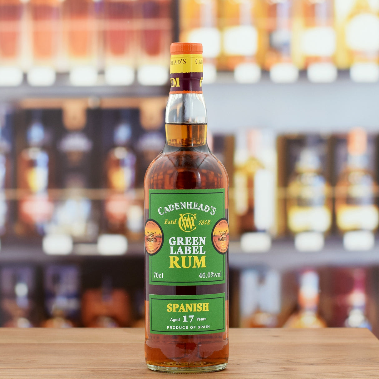 Spanish 'Cadenhead' Green Label Rum 17 years old 46%