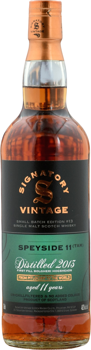 Speyside (TAM) 'Signatory' Small Batch 2013 / 11 years old 48.2%