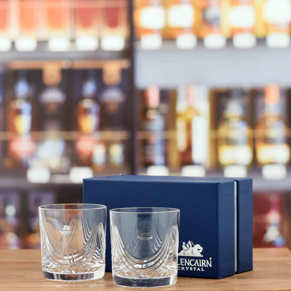Glencairn 'Montrose' Cut Crystal Tumbler x 2 set