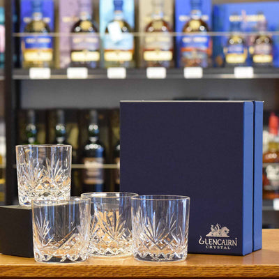 Glencairn 'Skye' Cut Crystal Tumbler x 4 set